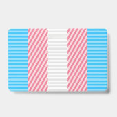 Aanpasbare Abstract Transgender Pride Vlag Badge (Achterkant)