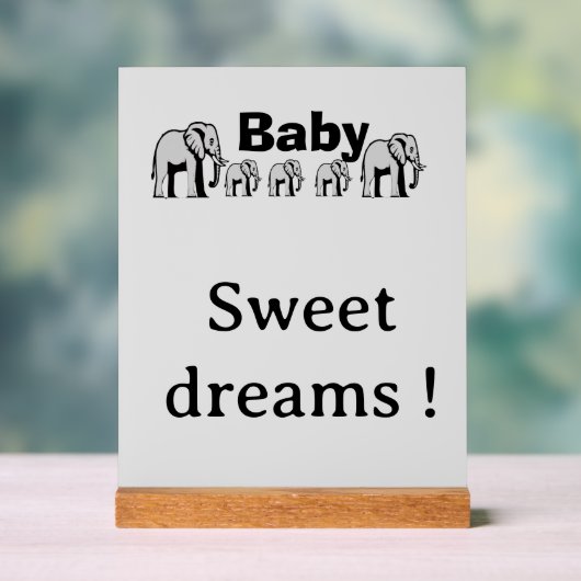Aanpasbare acrylplaat olifant acryl bord (Neutraal)