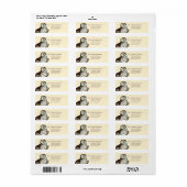 Aanpasbare adreslabels voor Canadese uil Etiket (Full Sheet)