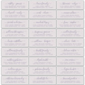 Aanpasbare adreslabels voor huwelijksgasten sticker (Voorkant)