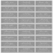 Aanpasbare adreslabels voor huwelijksgasten sticker (Voorkant)