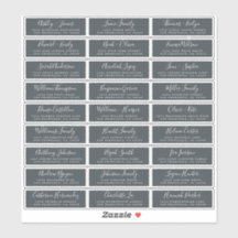 Aanpasbare adreslabels voor huwelijksgasten