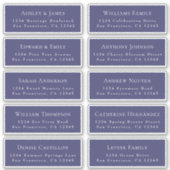 Aanpasbare adreslabels voor huwelijksgasten sticker (Voorkant)