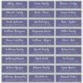 Aanpasbare adreslabels voor huwelijksgasten sticker (Voorkant)