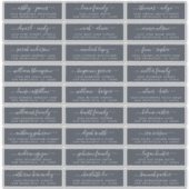 Aanpasbare adreslabels voor huwelijksgasten sticker (Voorkant)