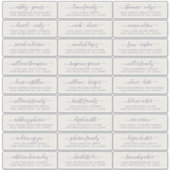 Aanpasbare adreslabels voor huwelijksgasten sticker (Voorkant)