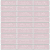 Aanpasbare adreslabels voor huwelijksgasten sticker (Voorkant)