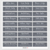 Aanpasbare adreslabels voor huwelijksgasten sticker (Vel)