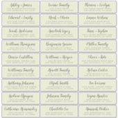 Aanpasbare adreslabels voor huwelijksgasten sticker (Voorkant)