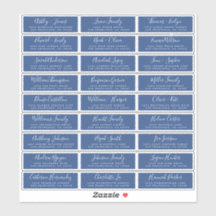 Aanpasbare adreslabels voor huwelijksgasten