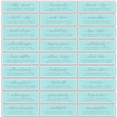 Aanpasbare adreslabels voor huwelijksgasten sticker (Voorkant)