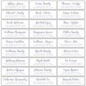 Aanpasbare adreslabels voor huwelijksgasten sticker (Voorkant)