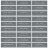 Aanpasbare adreslabels voor huwelijksgasten sticker (Voorkant)