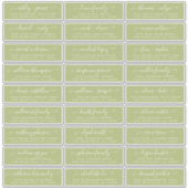 Aanpasbare adreslabels voor huwelijksgasten sticker (Voorkant)