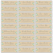 Aanpasbare adreslabels voor huwelijksgasten sticker (Voorkant)