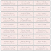 Aanpasbare adreslabels voor huwelijksgasten sticker (Voorkant)