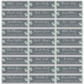 Aanpasbare adreslabels voor huwelijksgasten sticker (Voorkant)