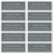 Aanpasbare adreslabels voor huwelijksgasten sticker (Voorkant)