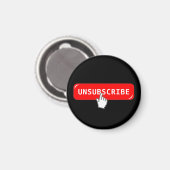 Aanpasbare Afmeldknop - Grappige Introvert Magneet (Voorkant / Achterkant)