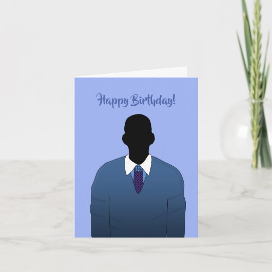 Aanpasbare Afrikaanse Amerikaanse mannendag Kaart (Voorkant)