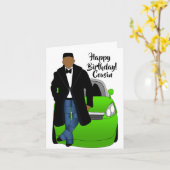 Aanpasbare Afrikaanse Amerikaanse mannendag Kaart (Gele Bloem)