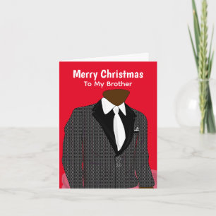 Aanpasbare Afro-Amerikaanse Kerstmis Kaart