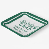 Aanpasbare Afstudeerfeest Papieren Bordje (Gebogen)