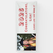 Aanpasbare Afstudeerfeest Spandoek (Verticaal)