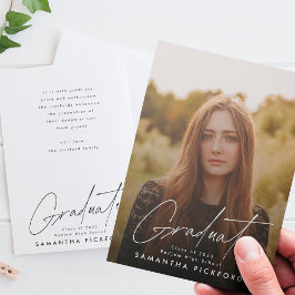 Aanpasbare Afstuderen Photo Post Afstuderen Aankondiging