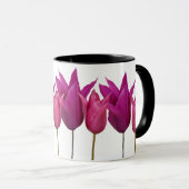 Aanpasbare Alison naam mooie roze tulp bloemig Mok (Voorkant rechts)
