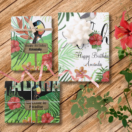 Aanpasbare Aloha Tropisch Paradijs Cadeau Inpakpapier Vel