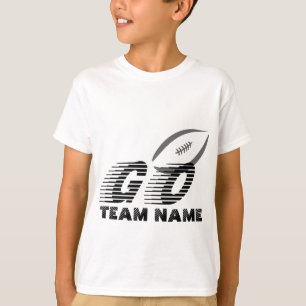 Aanpasbare American Football Ga En Teamnaam T-shirt