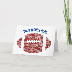 Aanpasbare American Football kaart
