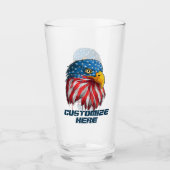 Aanpasbare Amerikaanse patriottische VS-vlag Steke Glas (Voorkant)