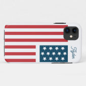 Aanpasbare Amerikaanse vlag Case-Mate iPhone Case (Achterkant (horizontaal))