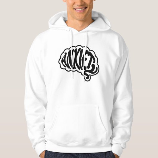 Aanpasbare Angst Brain Hoodie (Voorkant)