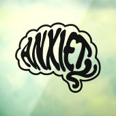 Aanpasbare Angst Hersenen Raamsticker (Vel 3)