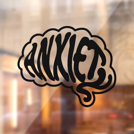 Aanpasbare Angst Hersenen Raamsticker (Vel 2)