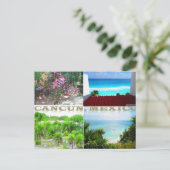 AANPASBARE ANSICHTKAARTEN - CANCUN COLLAGE 11 BRIEFKAART (Staand voorkant)
