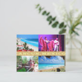AANPASBARE ANSICHTKAARTEN - CANCUN COLLAGE 9 BRIEFKAART (Staand voorkant)