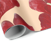 Aanpasbare anthuriums achtergrond cadeaupapier (Rol Hoek)