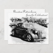 Aanpasbare Antiek partij voor de afboeking van aut Kaart (Voorkant / Achterkant)