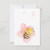 Aanpasbare Aquarel Bij Leraar Bedankkaart (Achterkant)