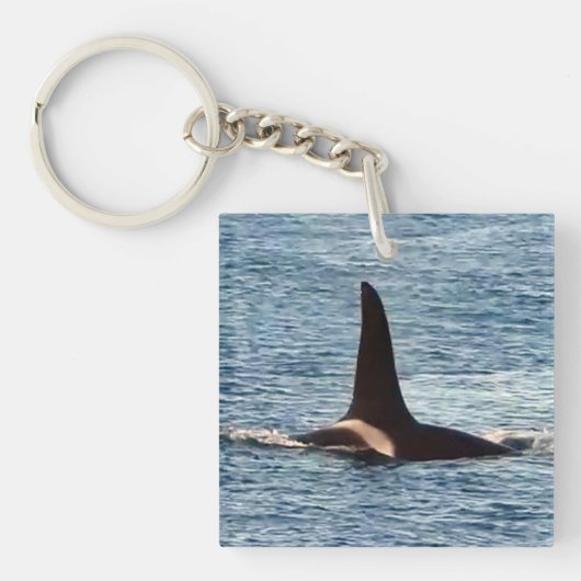Aanpasbare Aquarius Orca West Coast Gemeenschap Sleutelhanger (Voorkant)