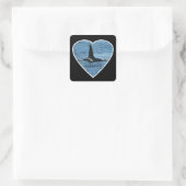 Aanpasbare Aquarius Orca West Coast Gemeenschap Vierkante Sticker (Tas)