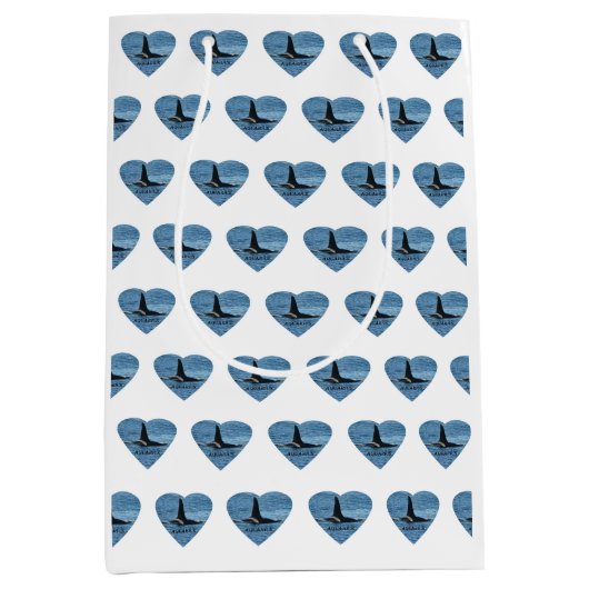 Aanpasbare Aquarius Orka Moordwalvis Wit Medium Cadeauzakje (Voorkant)