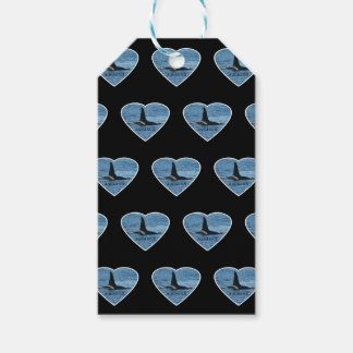 Aanpasbare Aquarius Orka Zwart Orka Cadeaulabel