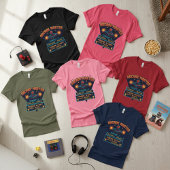 Aanpasbare Arcade Master Retro Gamer T-shirt