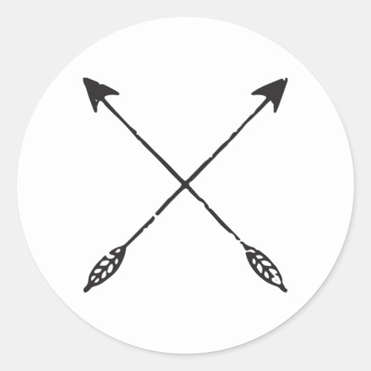 Aanpasbare Arrows Sticker met Afgewerkte Uiterlijk (Voorkant)