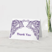 Aanpasbare Art Nouveau Dames Bedankkaart (Voorkant)